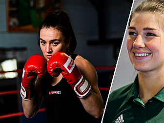 Kellie Harrington and Aoife O'...